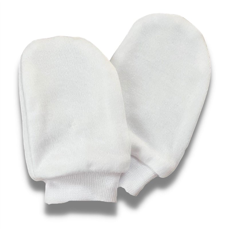 Babymajawelt® Bébé Par'Fée - Mitaines Blanches Naissance - Gants Naissance