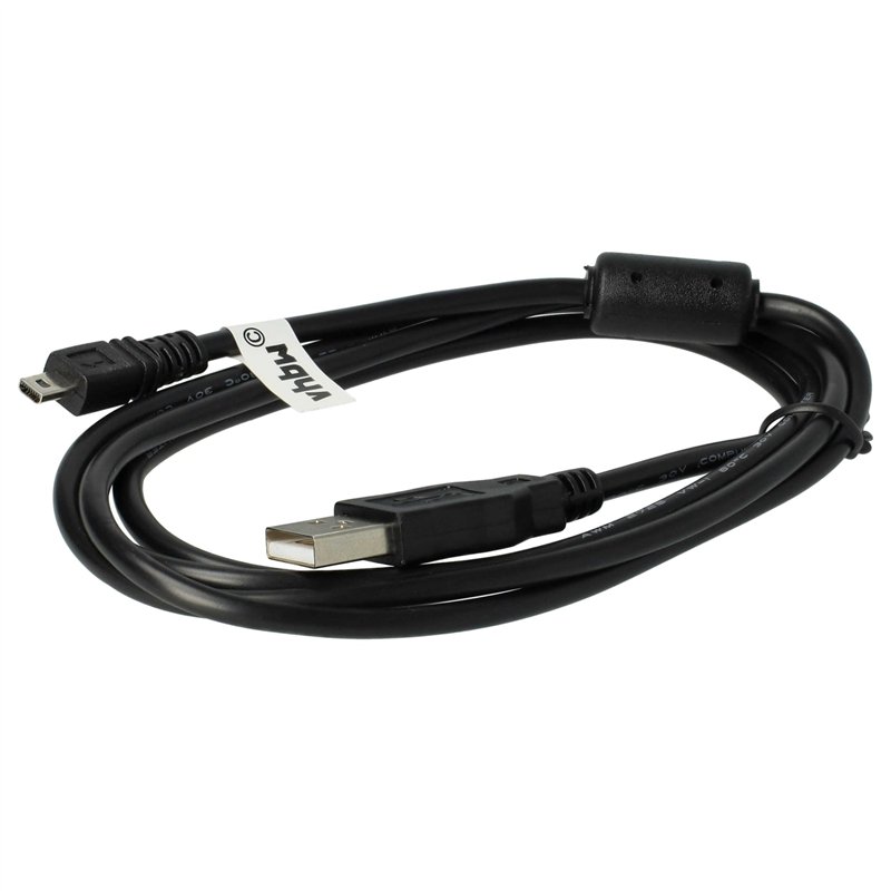 Image secondaire de vhbw Câble de données USB (Standard USB Type A) 150cm compatible avec Casio Exilim EX-ZS5, EX-ZS10, EX-ZS15 appareil photo
