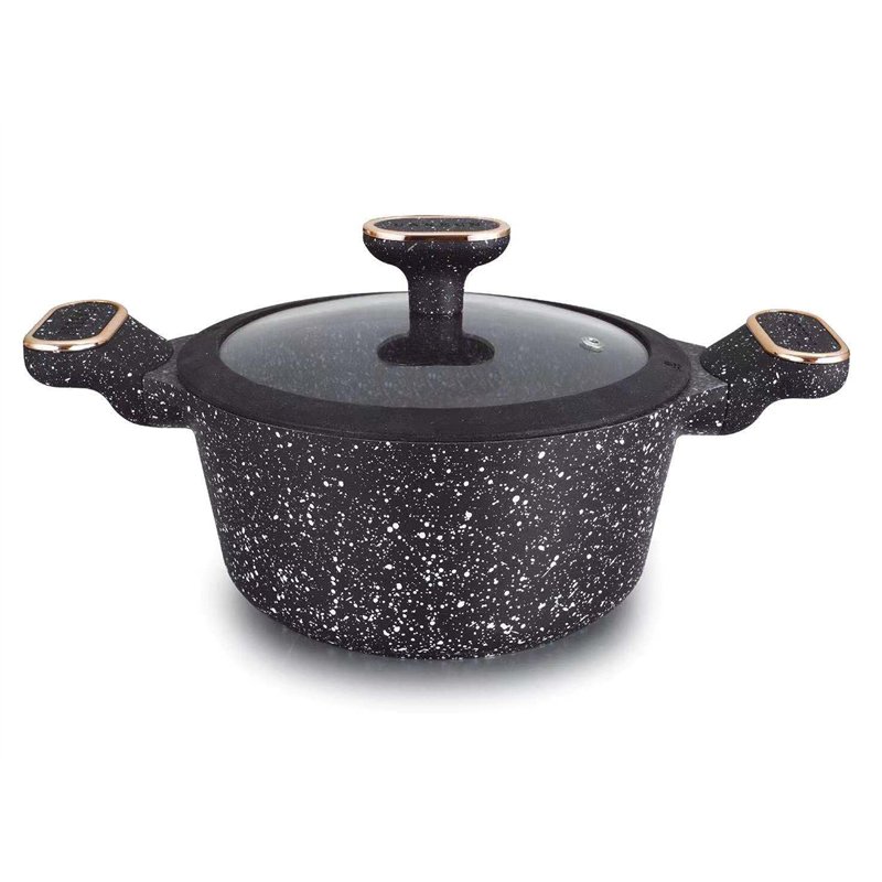 Rukauf hQ premium marmite faitout avec revêtement en céramique de 10 l-diamètre : 32 cm couleur kazan/kasan : noir
