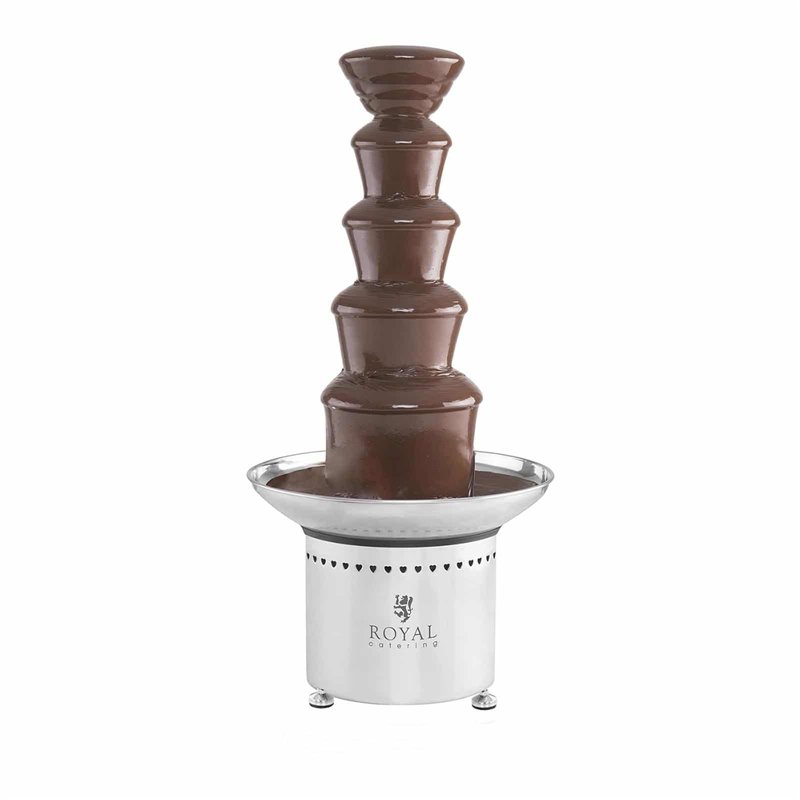 Royal Catering RCCF-65W4 Fontaine à Chocolat Professionnelle Électrique Fondue au Chocolat