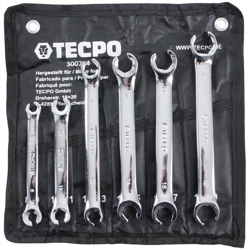 TECPO Câble de frein Clé à anneau ouvert 8-19 mm