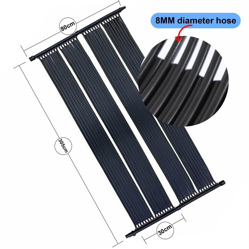 Image secondaire de 305 x 80 cm Chauffage Solaire Piscine Chauffage Solaire Panneau Solaire chaleur Bâche pour piscine