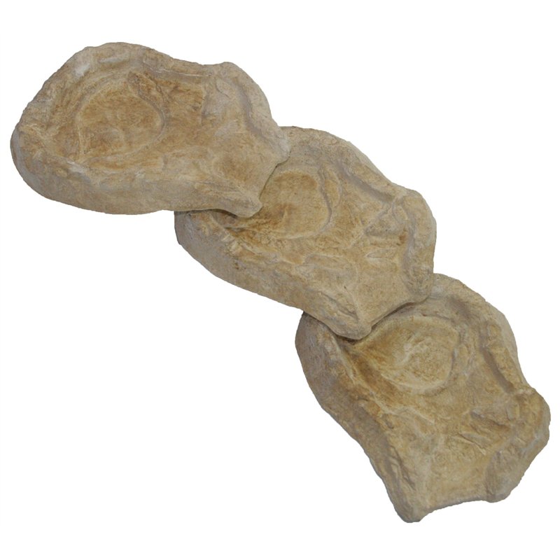 wasserkaskaden Cascade Eder Ruissellement sur 3 étages de 53 x 40 x 8 cm chacun, Beige/Brun, 3 pièces