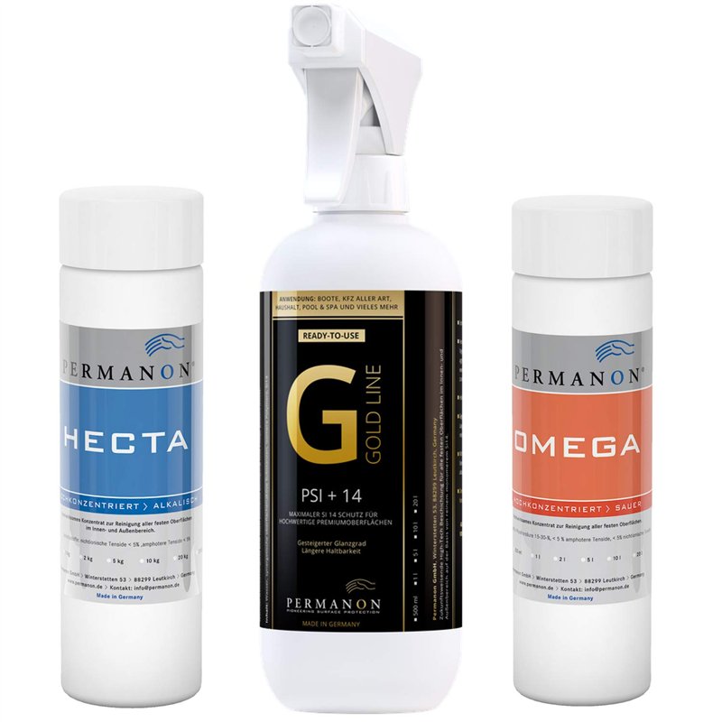 Permanon Set : nettoyage et entretien d'évier en granit, par exemple pour éviers Blanco Silgranit | nettoyant + joint pour évier