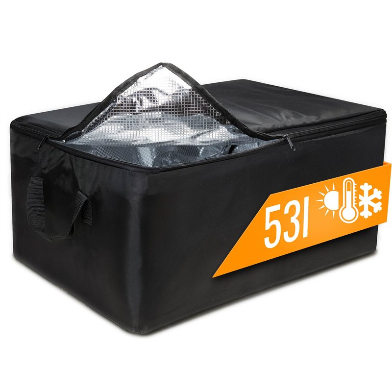 achilles Grand Sac Isotherme, Sac Thermique, glacière Pliable, Sac de Livraison pour Garder Les Aliments au Chaud, Sac avec Fonc