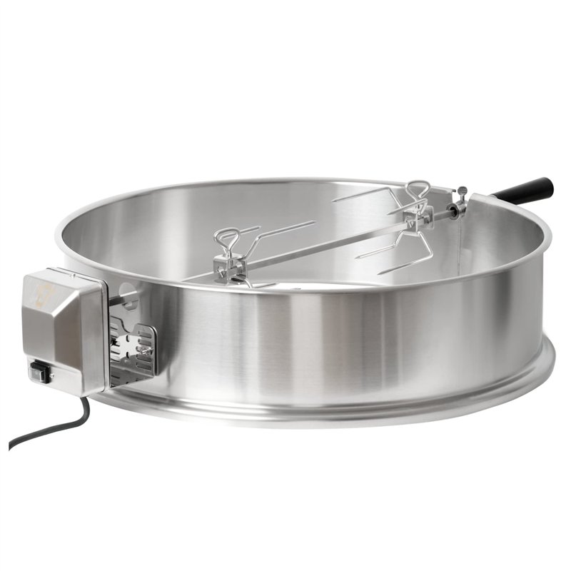 BBQ-TORO Kit de tournebroche Electrique en Acier Inoxydable pour Barbecue sphérique de 57 cm, rôtissoire pour Barbecue, Grill