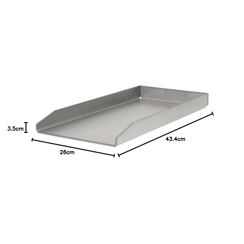 Image secondaire de BBQ-TORO plaque en acier inoxydable, Plancha BBQ, rectangulaire, 26 x 43,4 cm, universelle et solide, grille-pain, grille-pain,