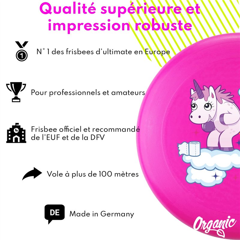 Image secondaire de Eurodisc 175 g 4.0 Ultimate Bio de frisbee en plastique Unicorn Clouds rose