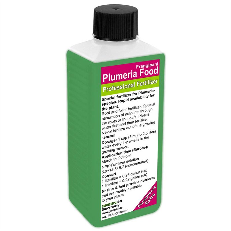 GREEN24 Engrais liquide pour frangipanier HighTech NPK + P, racine, terre, feuilles - Engrais professionnel pour plantes