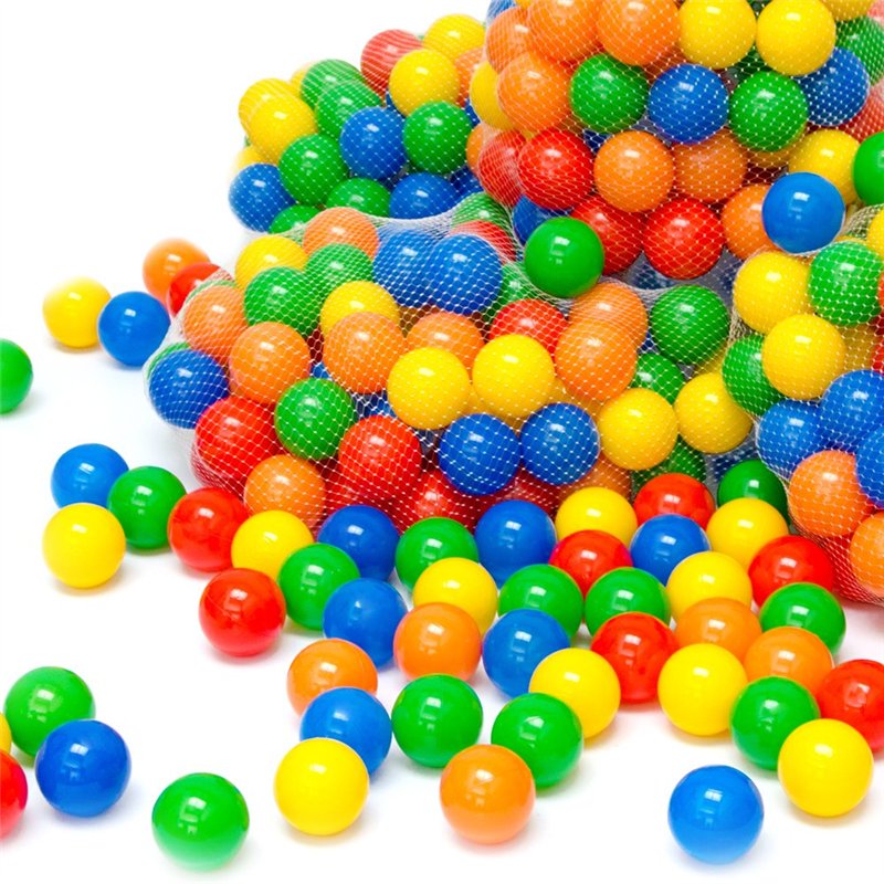 LittleTom 200 Balles de Jeu en Plastique 5,5cm Set de Balles colorées pour Enfants Chiots