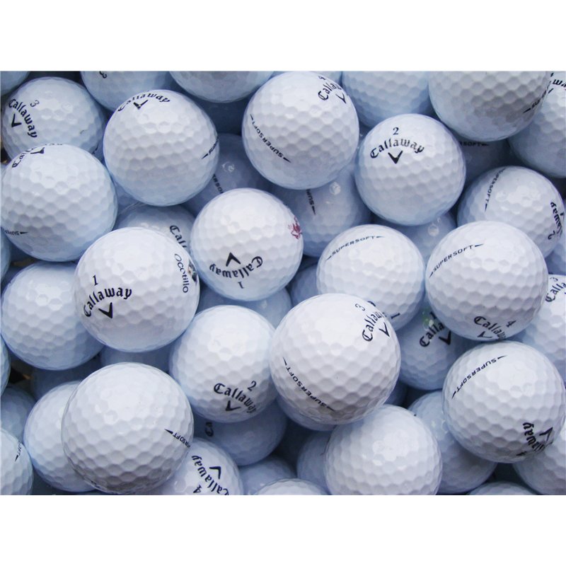 50 CALLAWAY SUPERSOFT BALLES DE GOLF RÉCUPÉRATION / LAKE BALLS - QUALITÉ AAAA / AAA (PEARL / A GRADE)