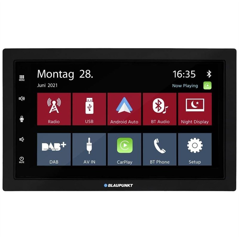 Blaupunkt Mannheim 600 Dab Ampli-Tuner multimédia 2 DIN Android Auto™, Port pour Commande au Volant, Connexion Possible