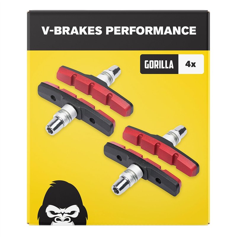 V-Brake Patin de Frein 2 Paire 70mm Symmetric I pour Shimano, Tektro, Avid, Sram, XLC etc I Haute Performance I Durable & Ajuste
