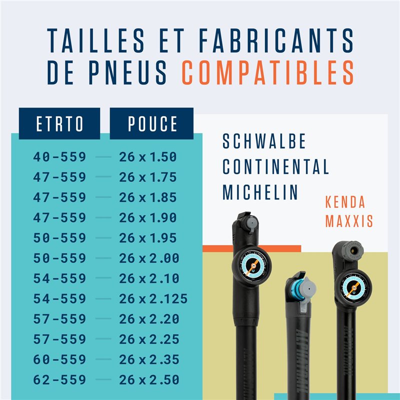 Image secondaire de Alphatrail VTT Chambre à Air Vélo Rick 26 Pouces SV Presta Valve 2X Ensembles avec Mobilité Garantie I Compatible Pneu Vélo Comp