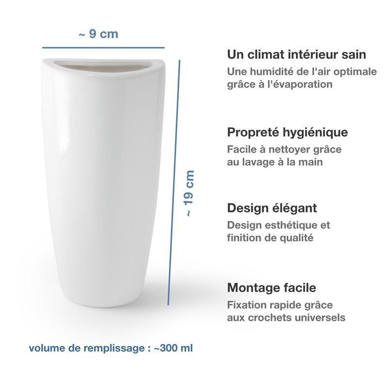 Image secondaire de Ligano® - Lot de 3 humidificateurs d’air pour le radiateur - En céramique - Modern