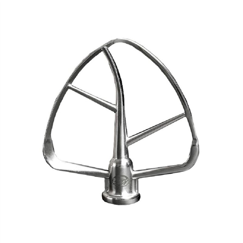 Kitty Professional Batteur plat en acier inoxydable « Taifun » pour robot de cuisine compatible avec les bols 4,3 L et 4,8 L Kit