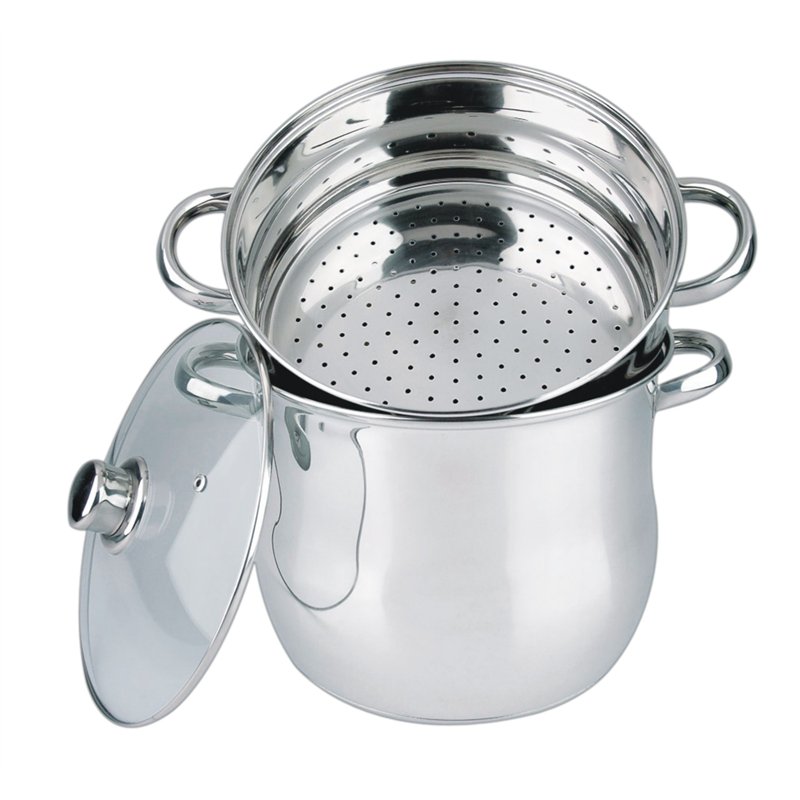 Couscoussiers/Cuit Vapeur/Faitout 3en1(12L/Diamètre:24cm) -Tous feux dont induction- 0827/12L