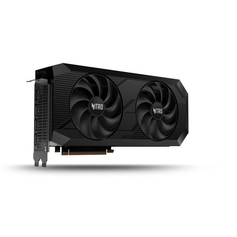 Image secondaire de ACER Nitro AMD Radeon RX 7700 XT OC – 12GB VRAM GDDR6, HDMI, 3X DP - PCIe 4.0 – Double Ventilateur – Noir – Carte Graphique