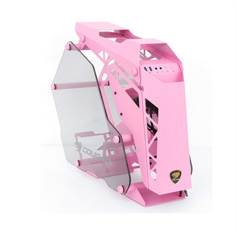 Image secondaire de COUGAR GAMING | BOITIER PC GAMING | CONQUER MINI PINK ALUMINIUM - Refroidissement d'air - Compatible cartes graphiques longues -