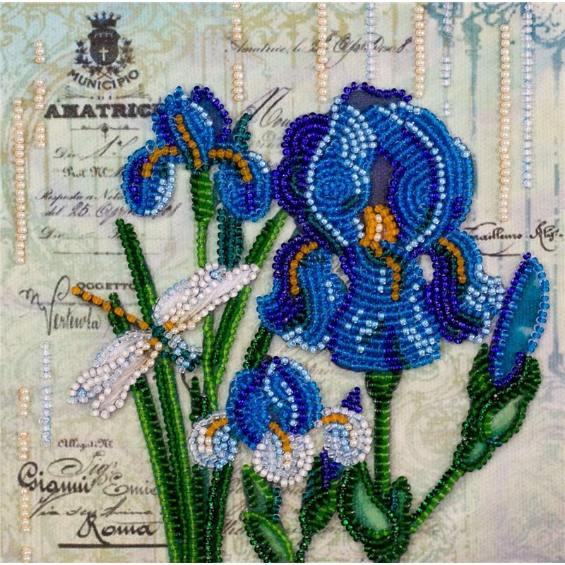 Abris Art AM-181 Kit de broderie au point de perles, coton, multicolore, 15 x 16 cm