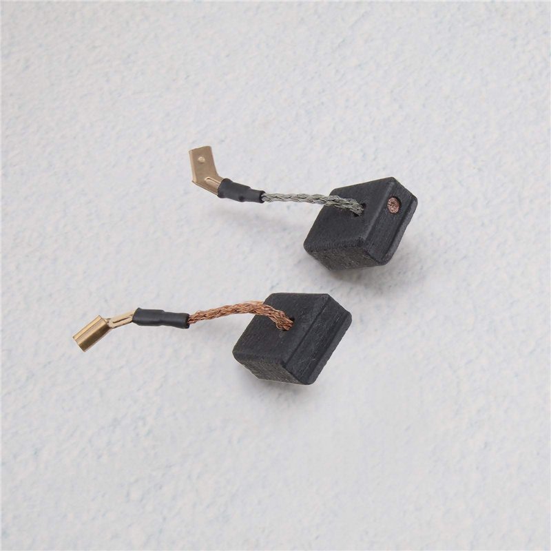 Image secondaire de OTOTEC N421362 Lot de 2 balais de charbon à arrêt automatique 6,5 x 12 x 14 mm Compatible avec meuleuse d'angle DeWalt DWE8300S 