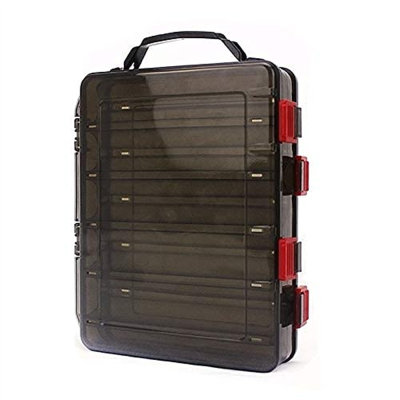 Image secondaire de OriGlam Boîte de rangement pour leurres de pêche, plateaux de rangement pour articles de pêche, double face, 10 compartiments