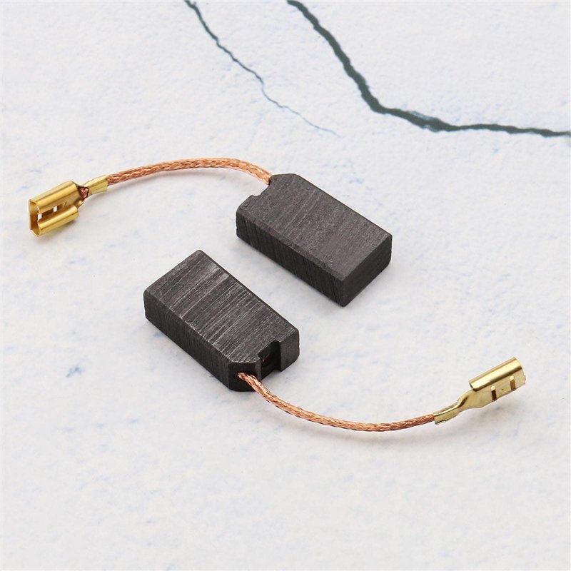 Image secondaire de ECSiNG Lot de 2 paires de balais de carbone 6,3 x 10 x 17,5 mm, pièce de rechange pour marteau d'arrêt automatique Hilti TE14 TE