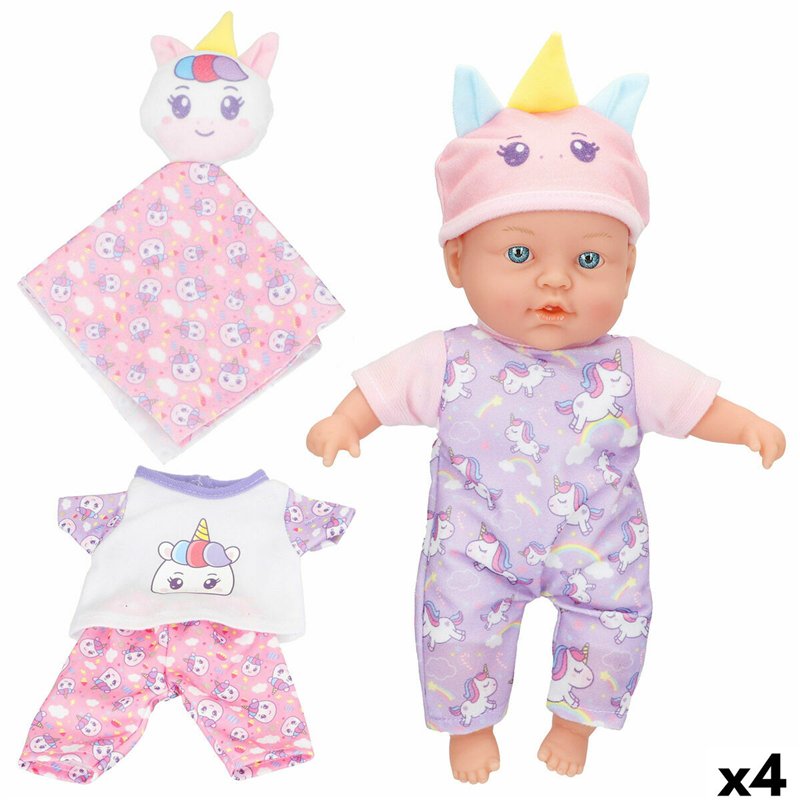 Poupée Bébé Colorbaby 21 x 32 x 9,5 cm 4 Unités