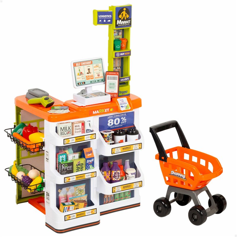 Image secondaire de Supermarché de jouets Colorbaby 50 x 82 x 42 cm 50 Pièces 2 Unités