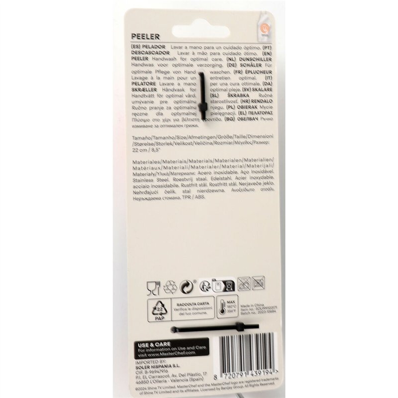 Image secondaire de Éplucheur MasterChef Acier inoxydable (24 Unités)