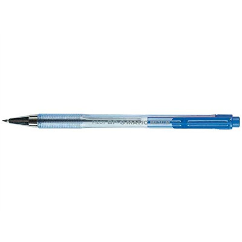 Image secondaire de Pilot Lot de 6 Stylos à bille rétractable BPS-Matic Pointe Fine Bleu