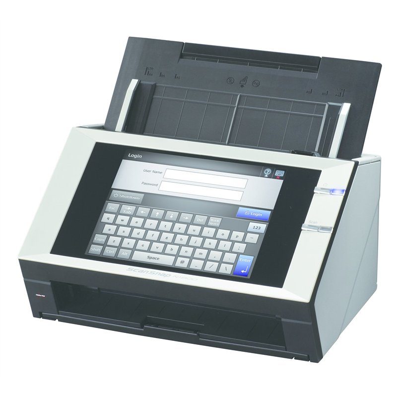 Fujitsu ScanSnap N1800 FSUPA03609B001FR Scanner Recto-Verso Gris et Blanc