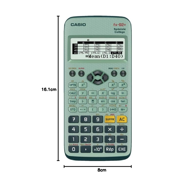 Image secondaire de Calculatrice scientifique CASIO fx-92+Spéciale collège