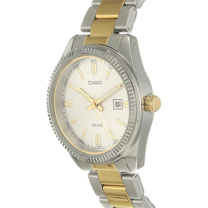 Image secondaire de Casio - LTP-1302SG-7A - Classic - Montre Femme - Quartz Analogique - Cadran Argent - Bracelet Acier plaqué Bicolore