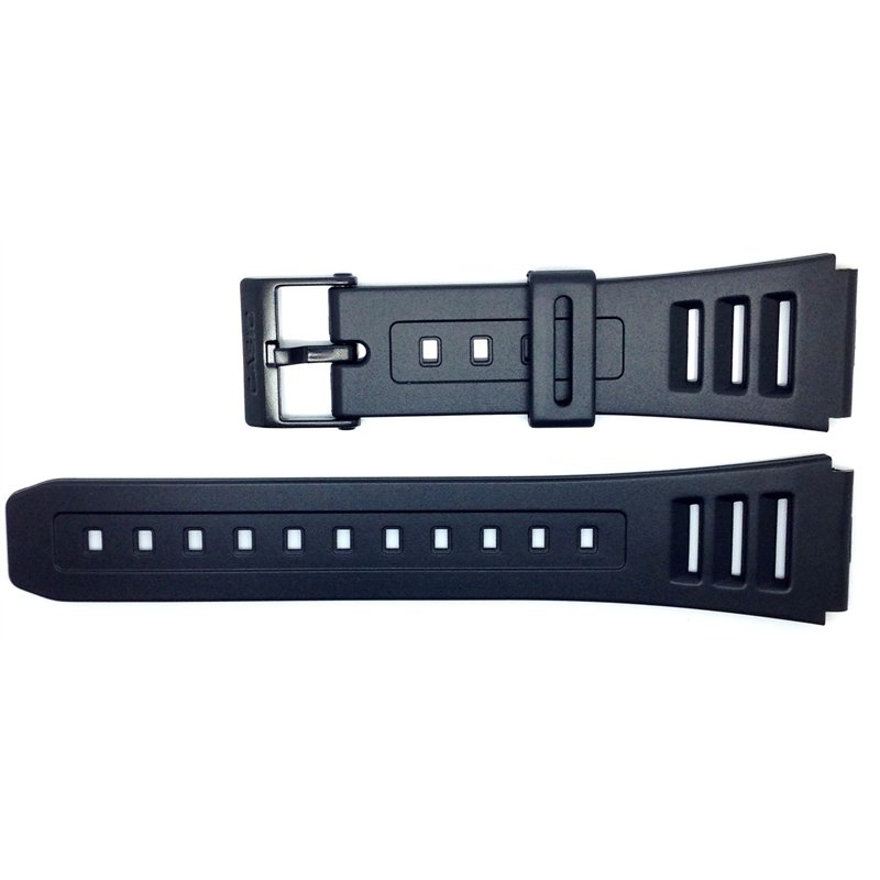 Casio 70377663 Sangle en résine Noir (20), Noir, Bande