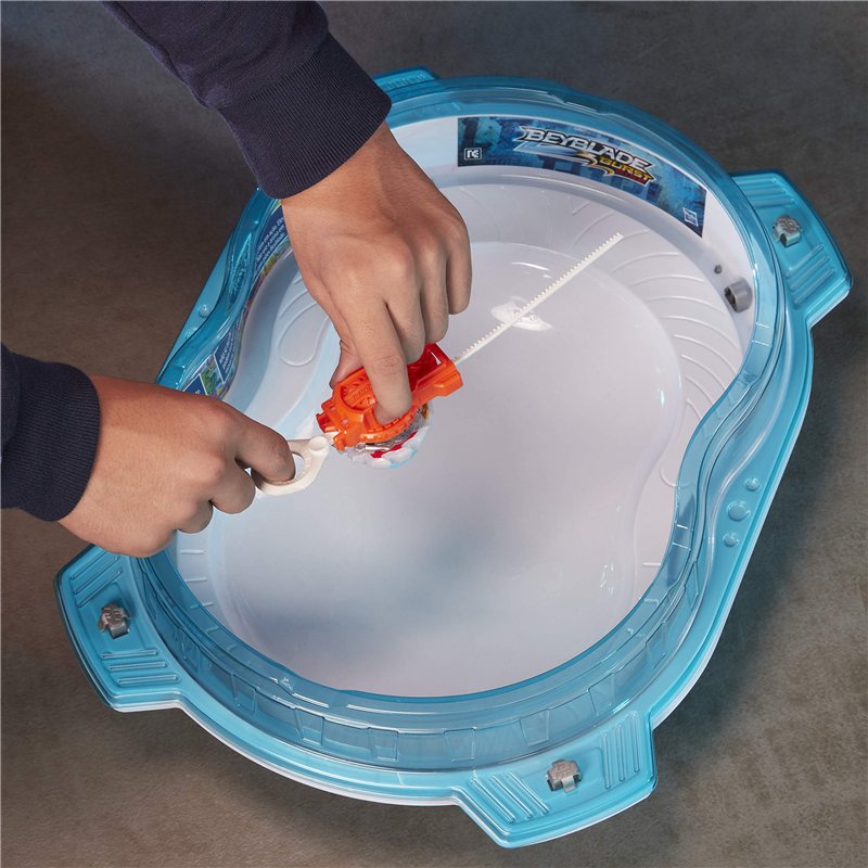 Image secondaire de Beyblade Burst Rise, Arene Hypersphere Set de Combat Attaque Verticale avec 2 toupies et 2 lanceurs