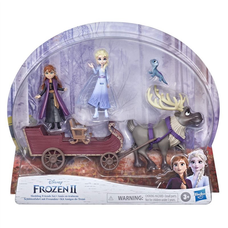 Image secondaire de Disney La Reine des Neiges 2 - Coffret Mini Univers Elsa, Anna, Salamandre, Sven, et Son traineau