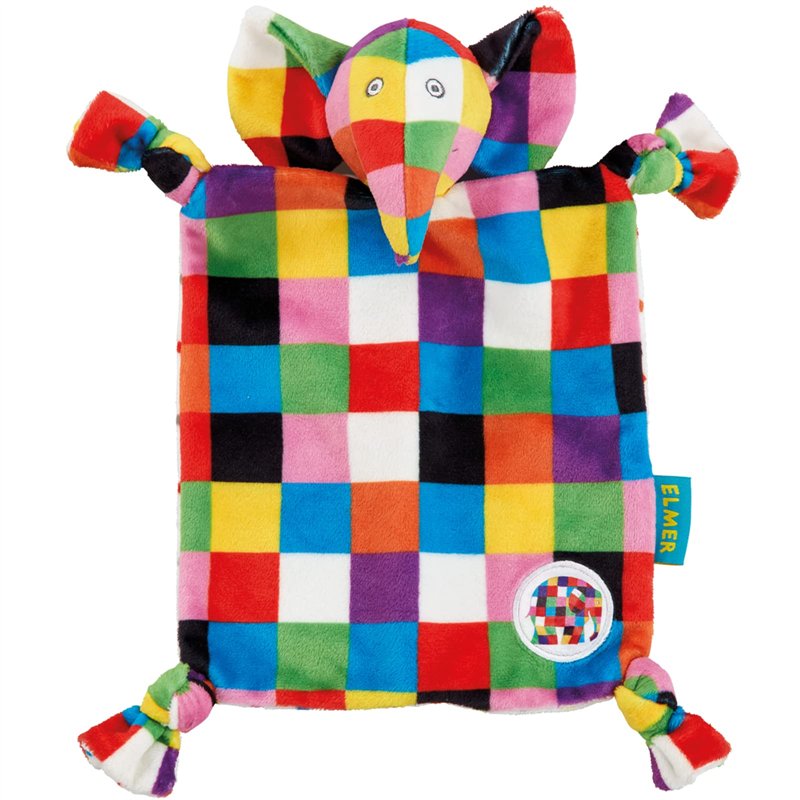 Rainbow Designs Couverture Douce Elmer l'éléphant de Couverture Douce en Peluche Super Douce Elmer l'éléphant pour Les bébés, Co