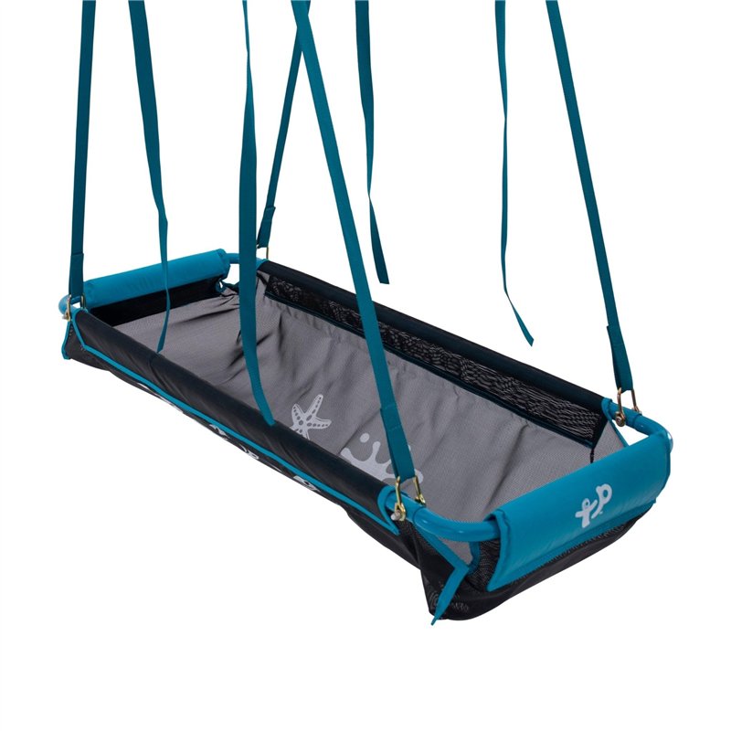 TP TOYS Balancelle Double en Forme de Bateau Pirate Bleu, TP903, Vert
