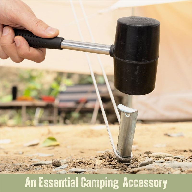 Image secondaire de Maillet en caoutchouc Milestone Camping - Noir~ 340 g