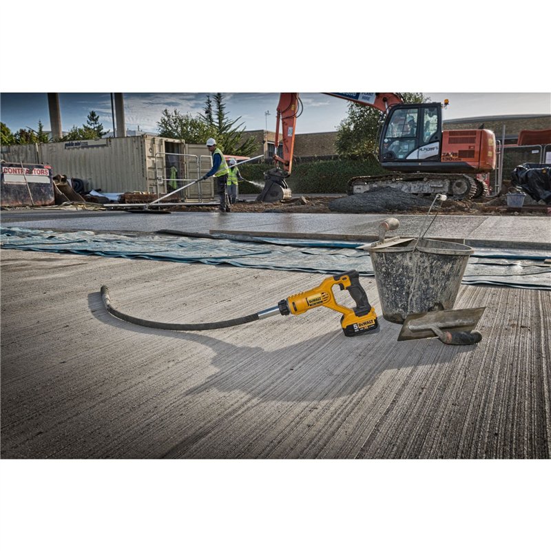 Image secondaire de DEWALT - Aiguille Vibrante XR 18V - DCE531N-XJ - Vibrateur à Béton sans Fil Vendu sans Batterie, ni Chargeur - 15000 vibrations/