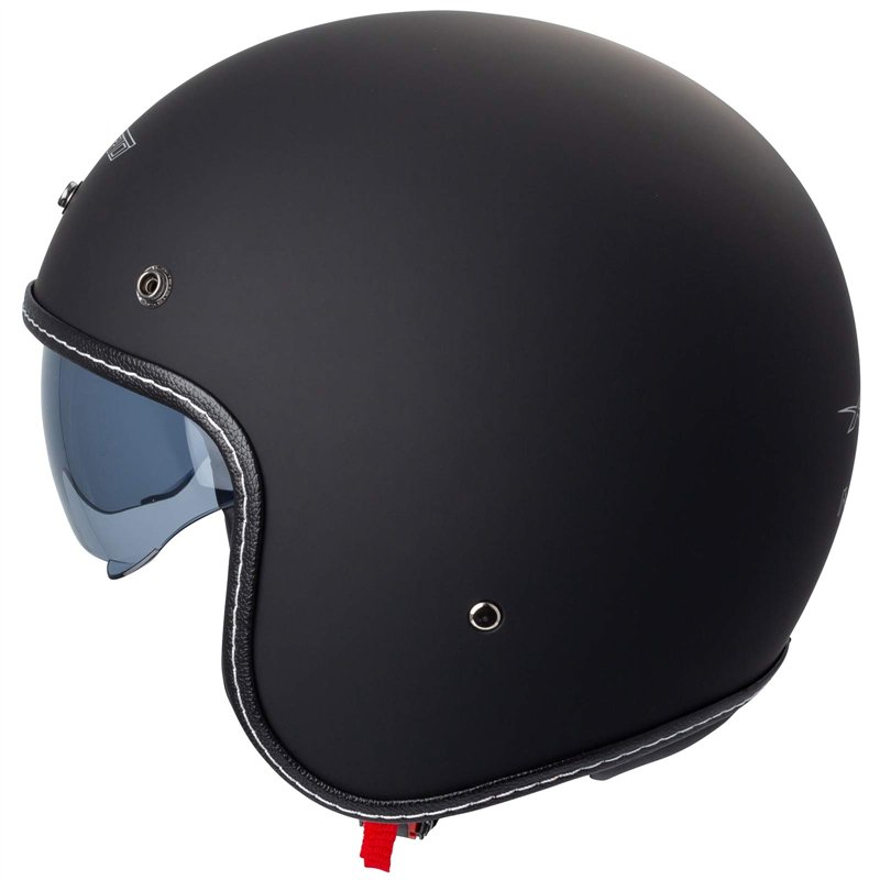 Image secondaire de Casque Moto Jet Cafe Racer Homologué ECE 22-05 Scooter Custom Noir Mat L