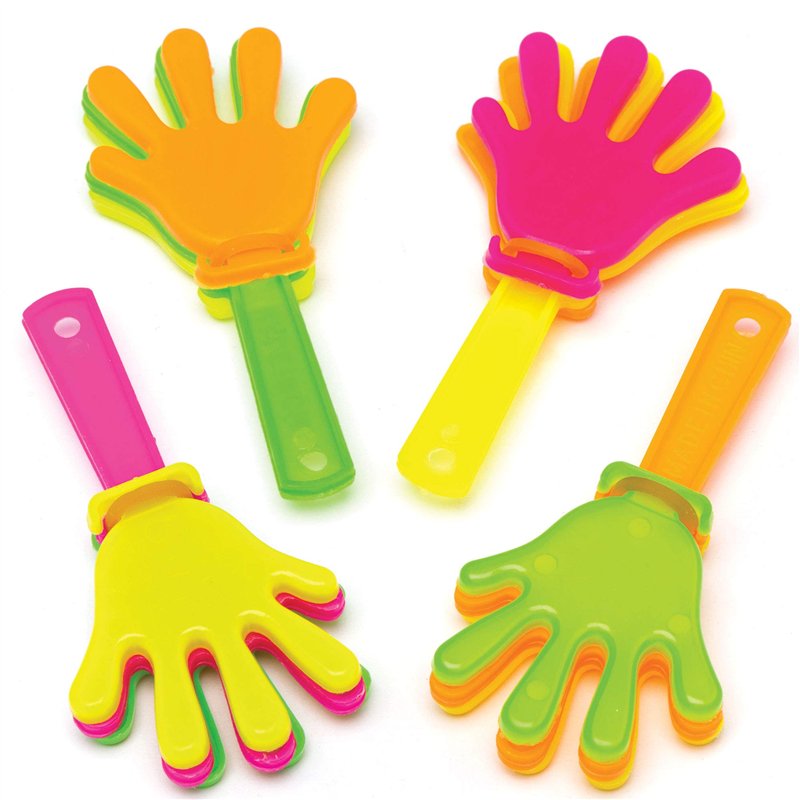 Baker Ross Mini-applaudisseurs en plastique (lot de 8)