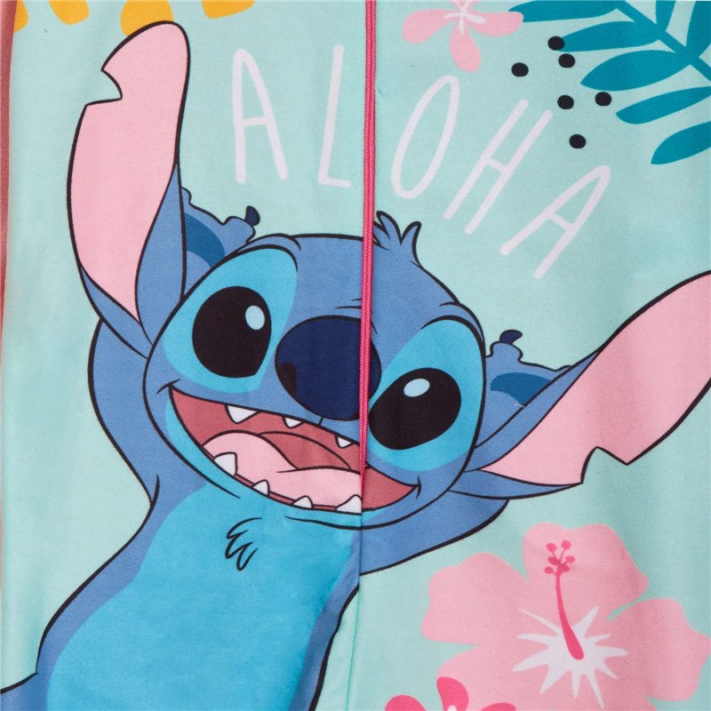 Image secondaire de Disney Pyjama Stitch pour Filles, Combinaison Polaire, vêtements de Nuit zippés