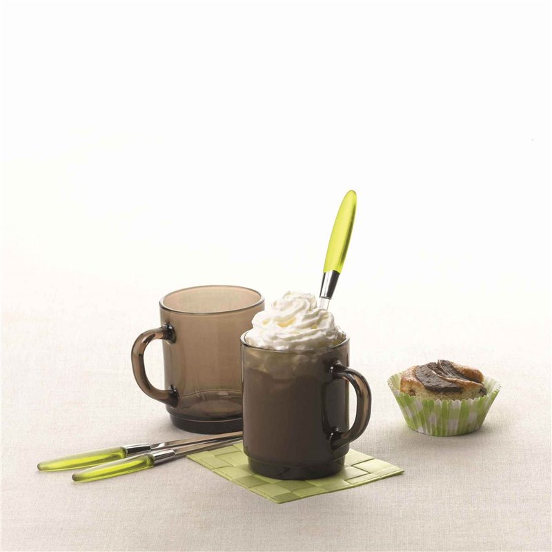 Image secondaire de Duralex Tasses è cafè en verre Versailles - Tasses 260 ml pour thè, boissons chaudes - Fumèe - Paquet de 12
