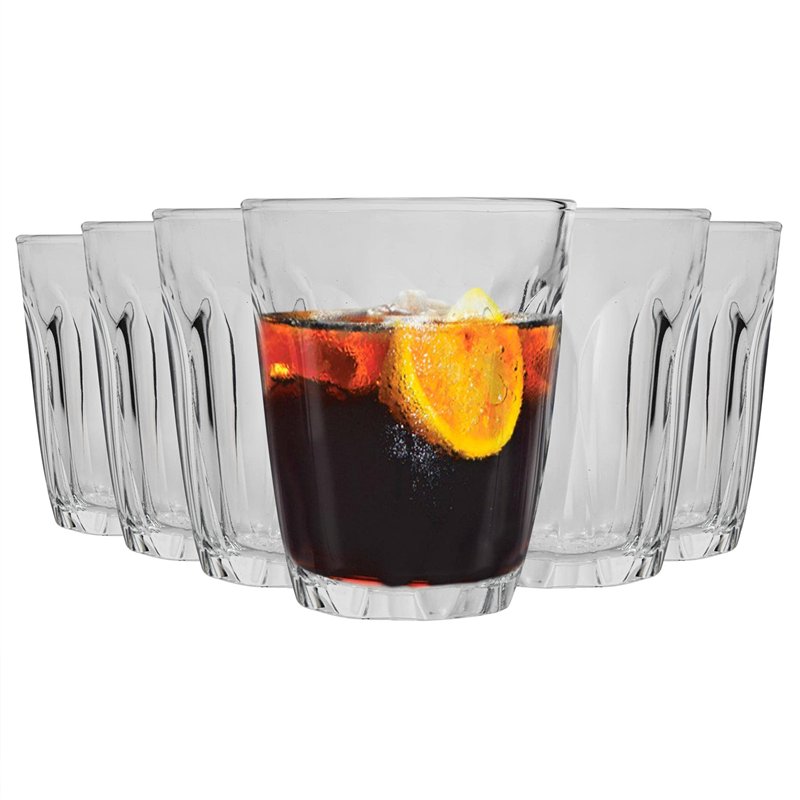 Duralex Provence Verres à Boire - Gobelets 130ml pour l'eau, jus - Paquet de 12