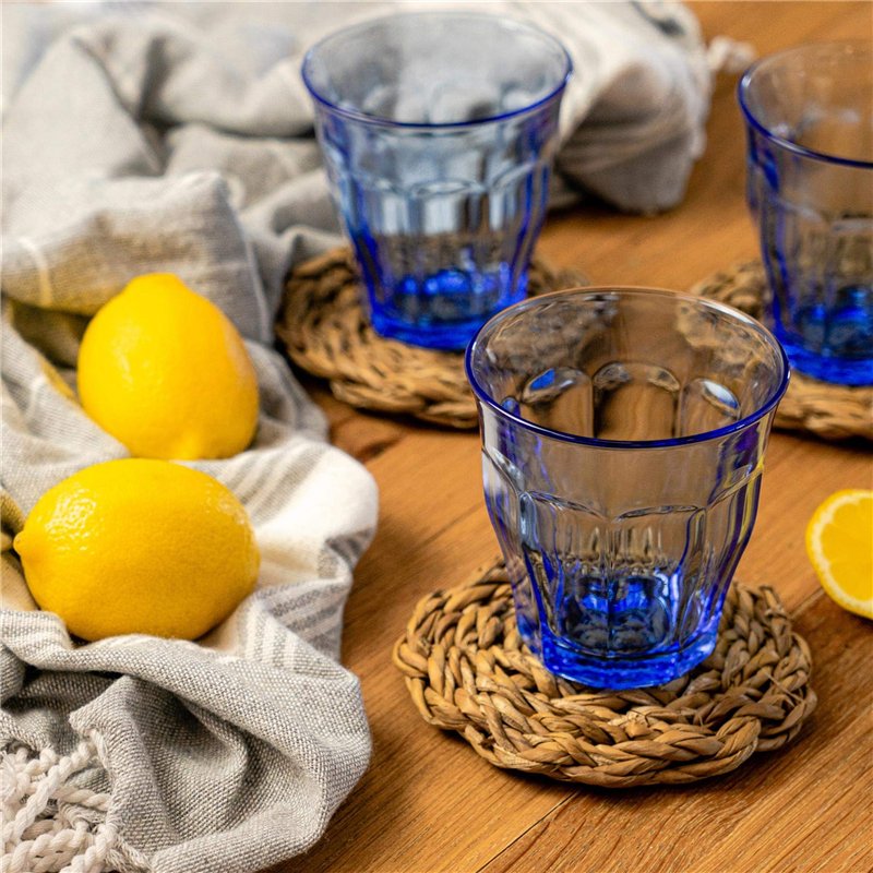 Image secondaire de Duralex Verres à Boire Picardie - Gobelets 250 ML pour Eau, jus - Bleu - Paquet de 12