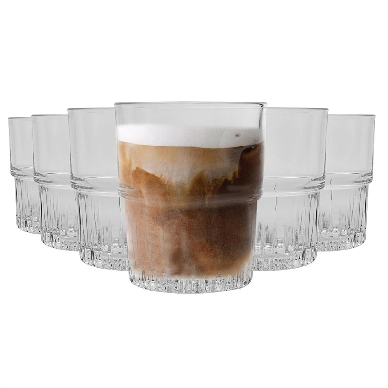 Duralex Verres à Boire empilables - Gobelets de 160 ML pour Eau, jus - Paquet de 12