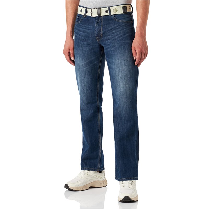 Enzo Ez15 Jeans Midwash, Blue Light Wash, 28W / 32L (Taille Fabricant: 28 R) Homme