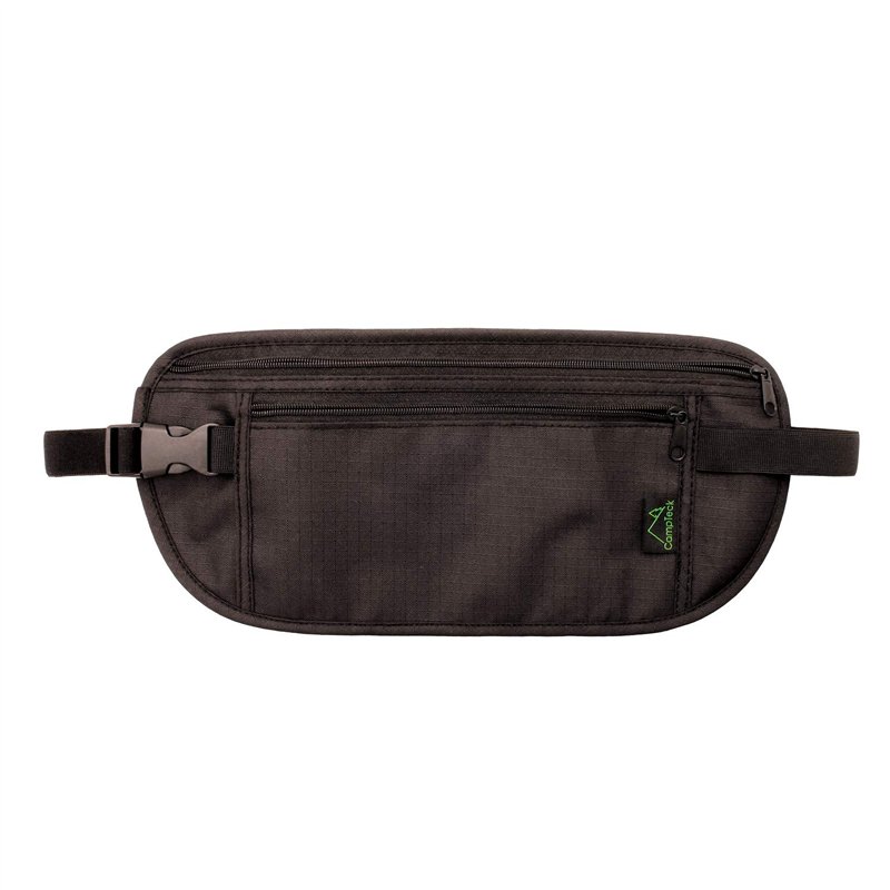 CampTeck U6680 Ceinture de Voyage Discrète Ceinture Banane Portefeuille RFID Faraday Signal Blocage pour Argents, Passeports, Ca